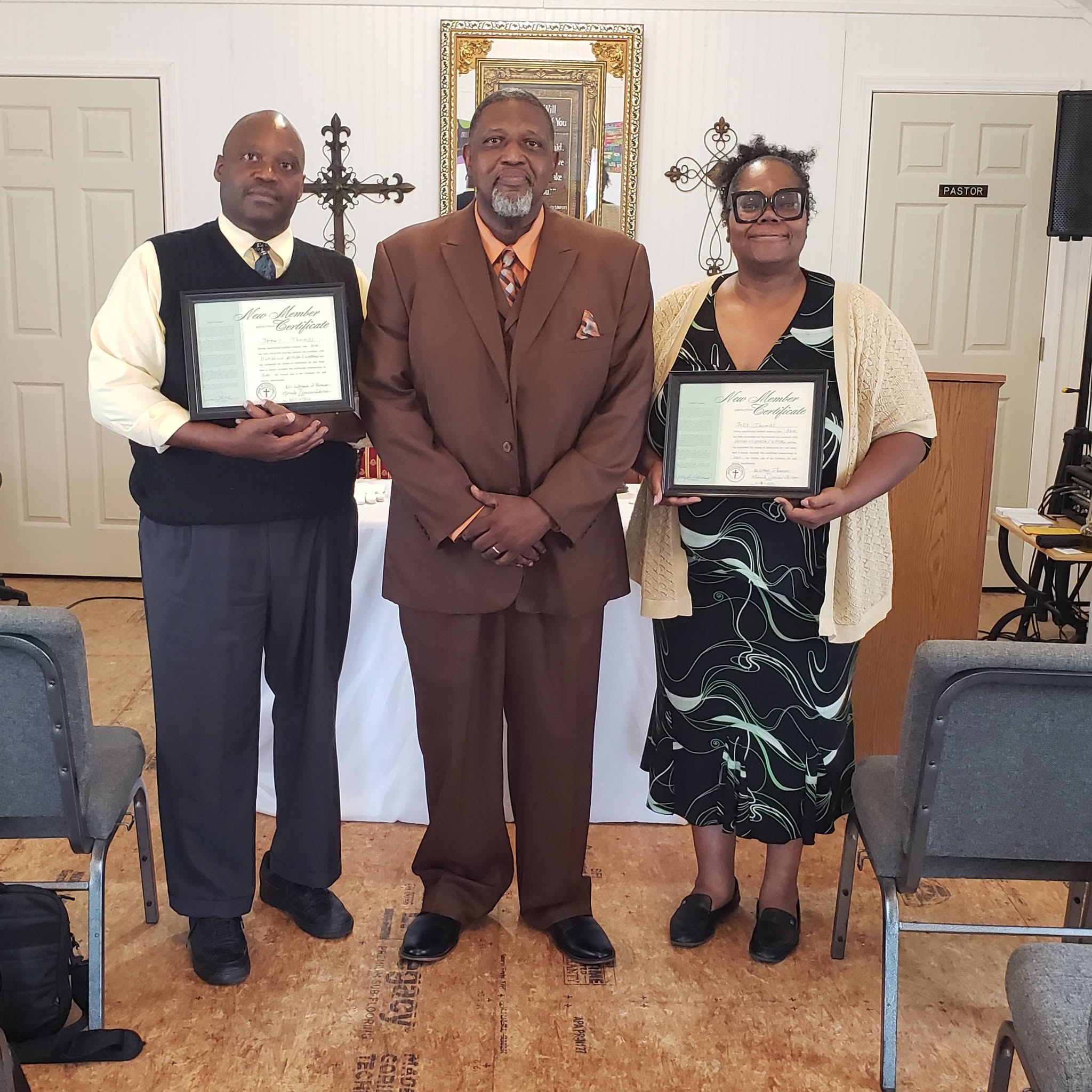 New Members with Bishop Thomas